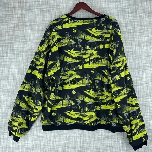 Disney Nighmare before Christmas Reversible Sweatshirt AOP Mens XXL 1999 - Picture 5 of 9